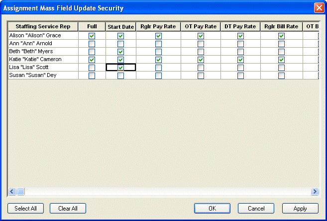 Assignment Mass Field Update Security screenshot